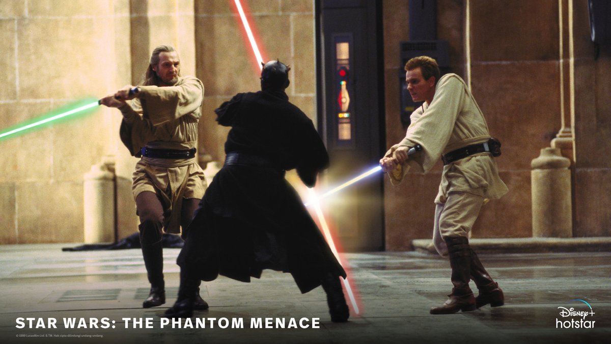 Awal dari kegelapan yang menyelimuti perjalanan sang Jedi muda. Eksklusif di #DisneyPlusHotstarID streaming film original Star Wars #ThePhantomMenace sekarang.