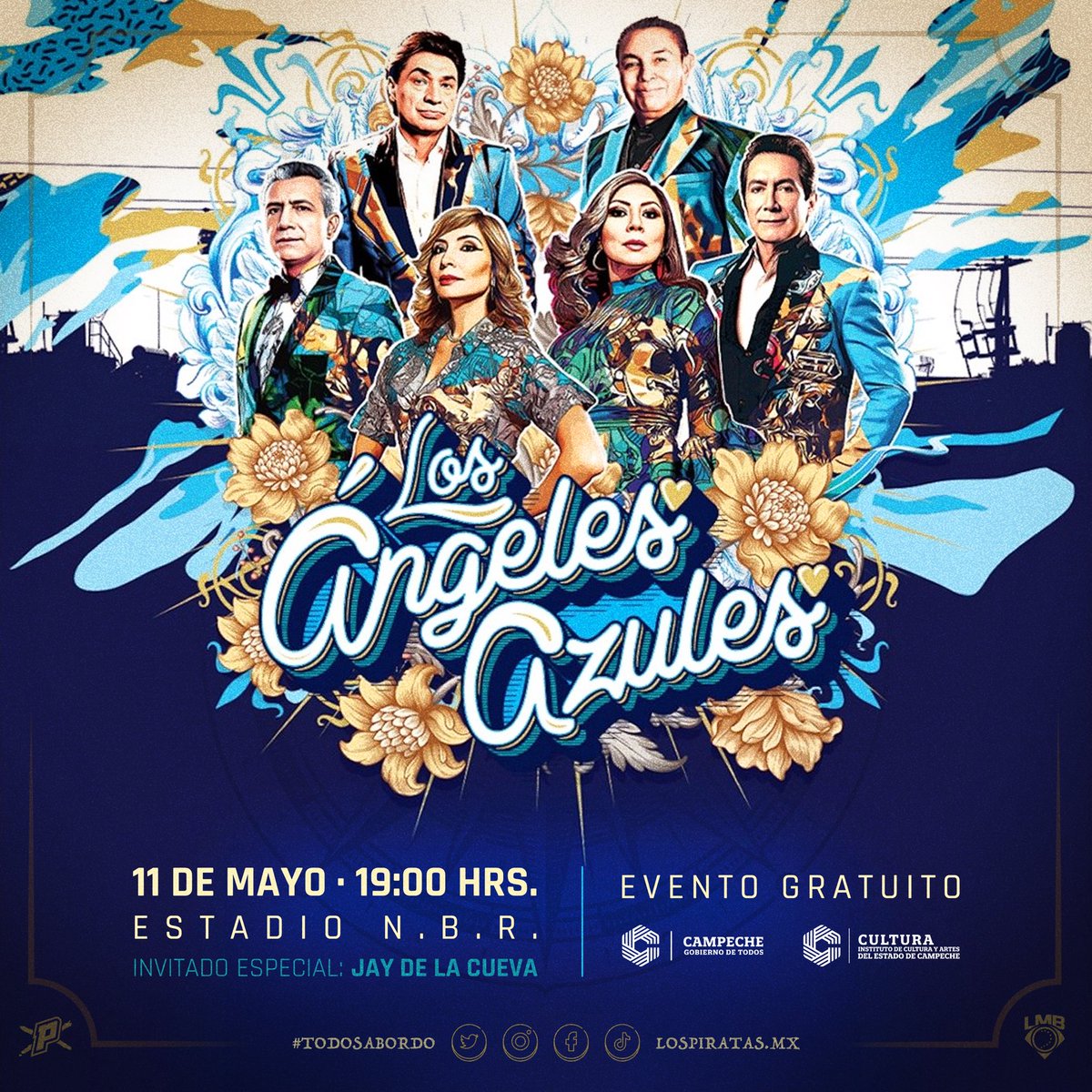 ¡Campeche! No te puedes perder el concierto gratuito de #LosAngelesAzules por el #DíaDeLasMadres que @CulturaCampeche y el @UCSCampeche organizaron en el Estadio N.B.R., este 11 de mayo a las 19:00 hrs. Saca los prohibidos y ven a disfrutar de unas buenas cumbias con…