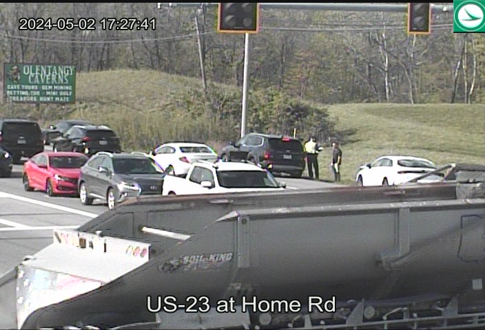 From @ODOT_Columbus - ACCIDENT on RIGHT berm of US 23 North at Home Rd, in Delaware County.  @OSHP_CentralOH on scene.  #Traffic is SLOW from Orange Rd.  #ColumbusOH #TrafficAlert