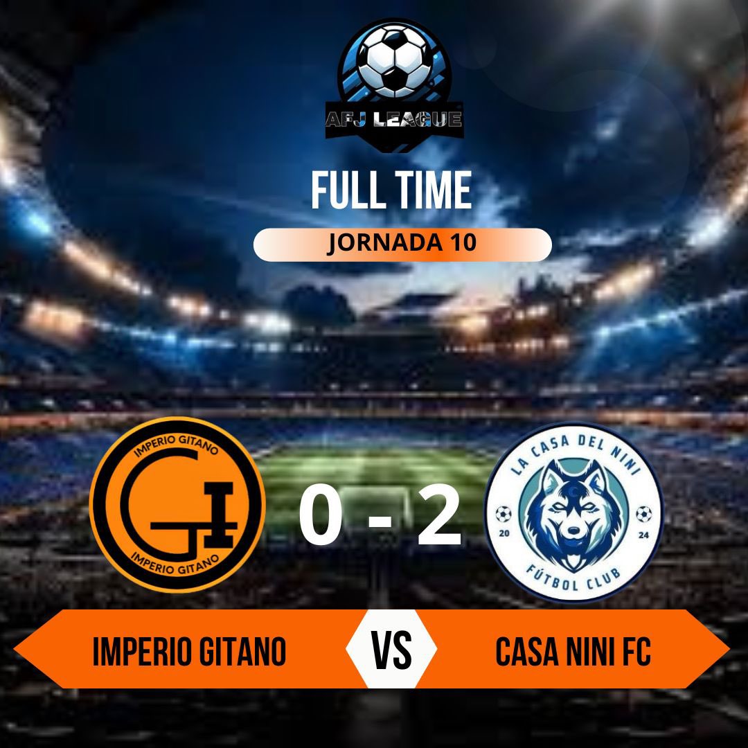 𝘙𝘌𝘚𝘜𝘓𝘛𝘈𝘋𝘖

DERROTA ❌ —&gt; AFJLEAGUE