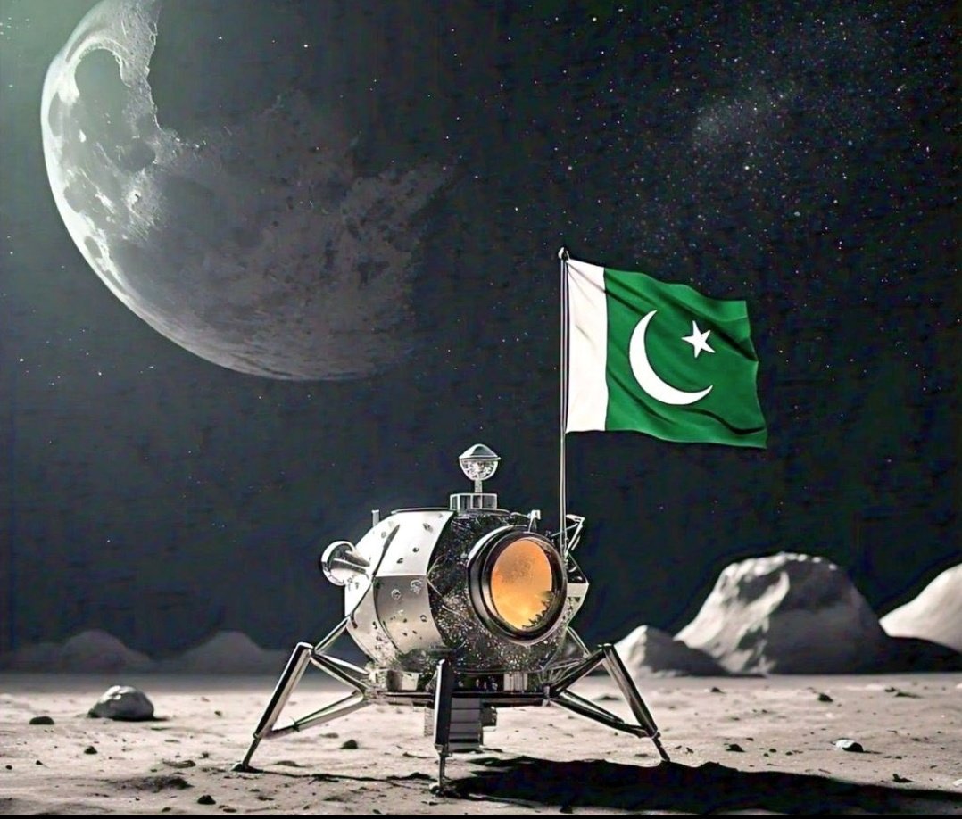 Pakistan is going to the moon. It's a matter of pride for us Kashmiris. Congratulations to everyone. The happiness of our Kashmiris is with Pakistan.