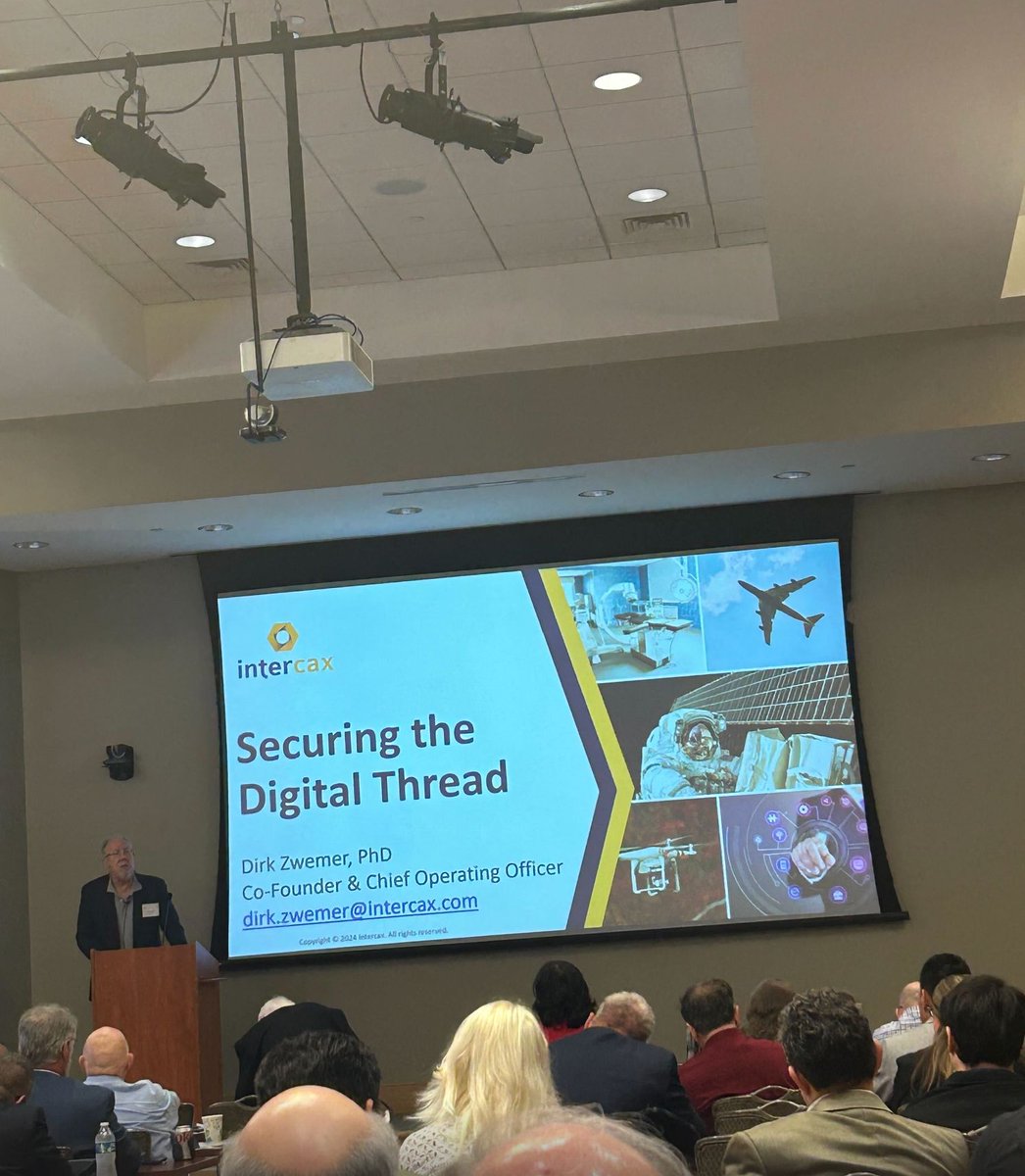 intercax's tweet image. ✨ Exciting times at the Digital Engineering and MBSE Symposium at Huntsville this week! Sponsoring this event and connecting with the vibrant #systemengineering community has been a pleasure.
🚀 The Highlight? Our presentation on “Securing the Digital Thread.”
@syndeia