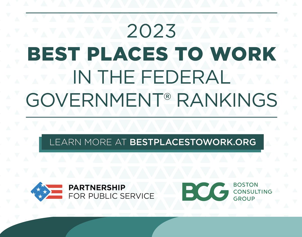 The Partnership & @BCG are excited to announce the upcoming release of the 2023 Best Places to Work in the Federal Government in collaboration with the @WashingtonPost on May 16! The full rankings will be released on May 20. Learn more: bit.ly/3JQ7AcJ