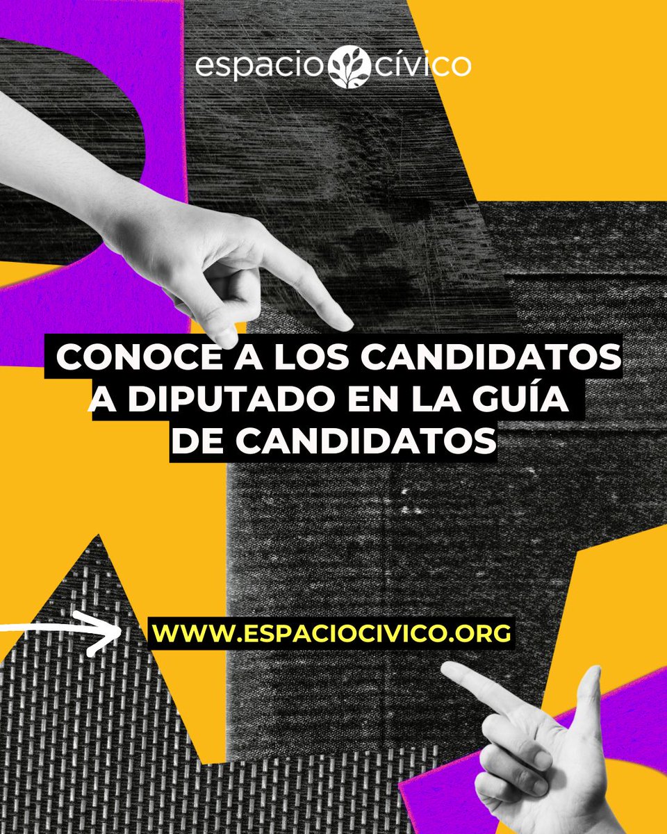 Conoce a los candidatos a Diputado ingresando a espaciocivico.org haces clic donde dice Guía de Candidatos, revisa la lista y escoge tu circuito.

#ValoraTuVoto
#VotoInformado
#mentealvoto