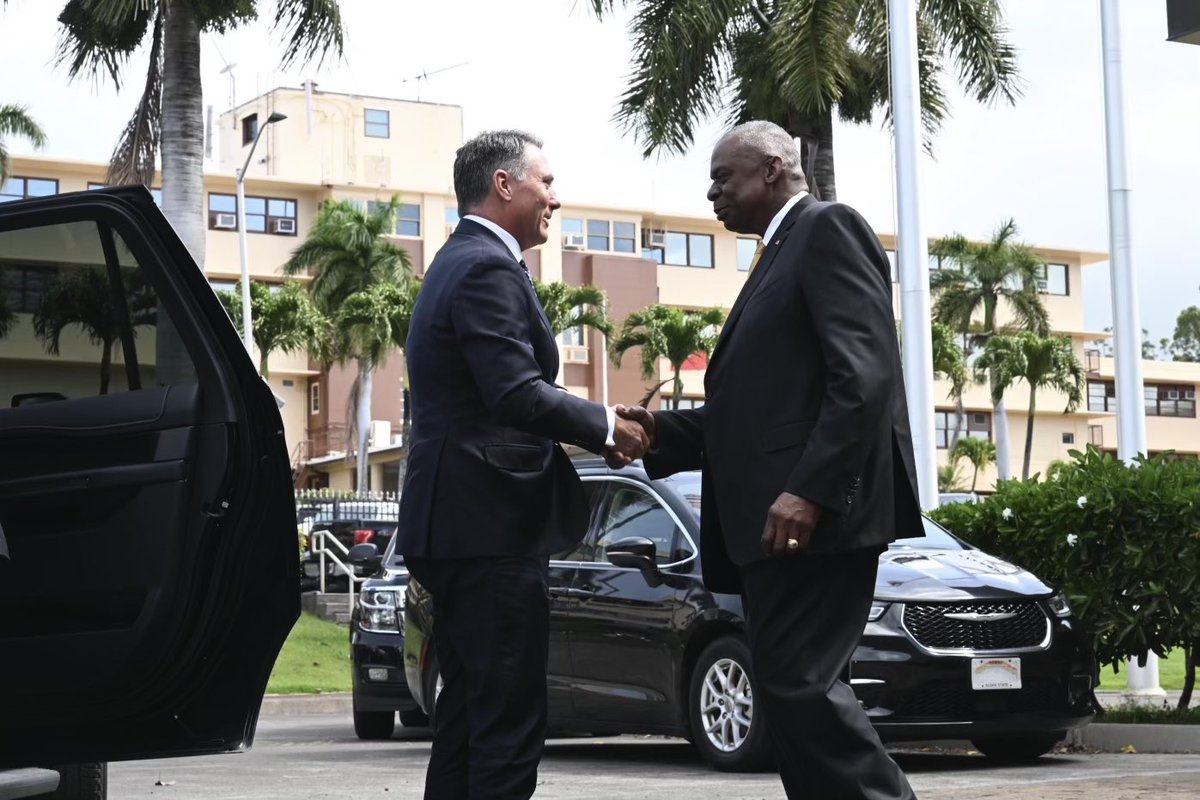 I met at Camp Smith this morning with my friend and Australian counterpart Richard Marles as the Unbreakable Alliance between our two countries grows stronger than ever.