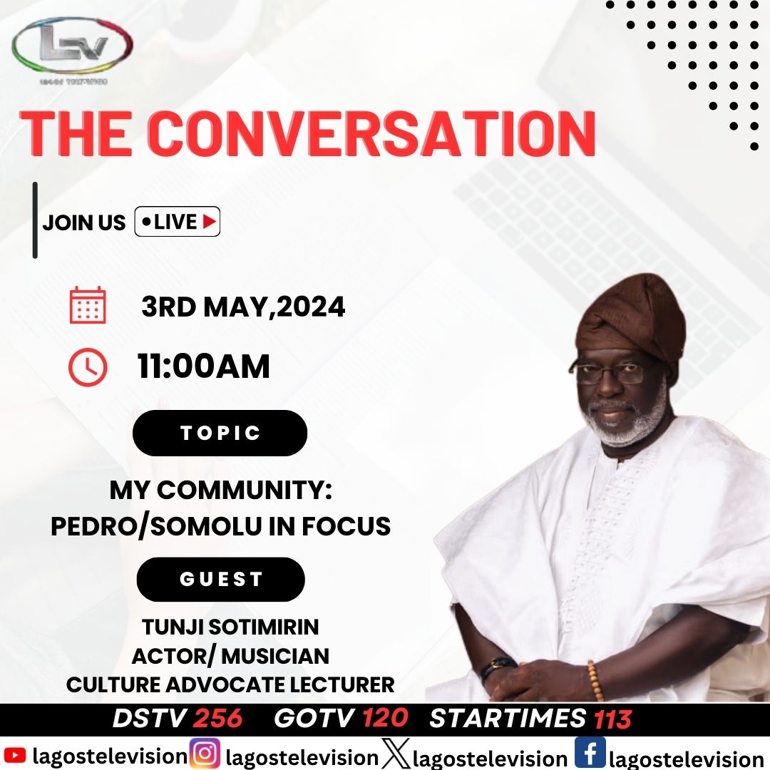 Shomolu is one of the popular communities in Lagos State and it has produced a lot of legends in the entertainment industry, one of which is our guest on #theconversation tomorrow by 11am.
@tunjisotimirin will be repping his hood with his full chest, you don't want to miss this.