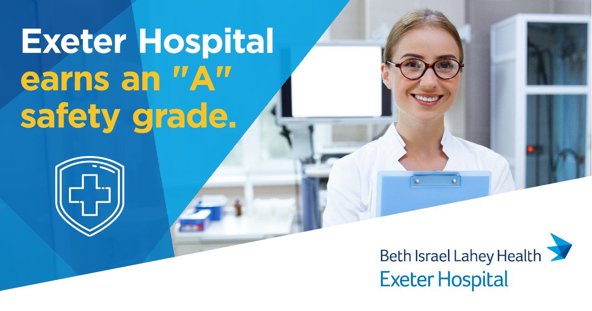 ExeterHospital (@exeterhospital) on Twitter photo We are thrilled to share that Exeter Hospital has earned an "A" Hospital Safety Grade from <a href="/LeapfrogGroup/">The Leapfrog Group</a>. Thank you to our incredible, dedicated staff for all you do!
Learn more: bit.ly/3UJyyt9 We are thrilled to share that Exeter Hospital has earned an "A" Hospital Safety Grade from <a href="/LeapfrogGroup/">The Leapfrog Group</a>. Thank you to our incredible, dedicated staff for all you do!
Learn more: bit.ly/3UJyyt9