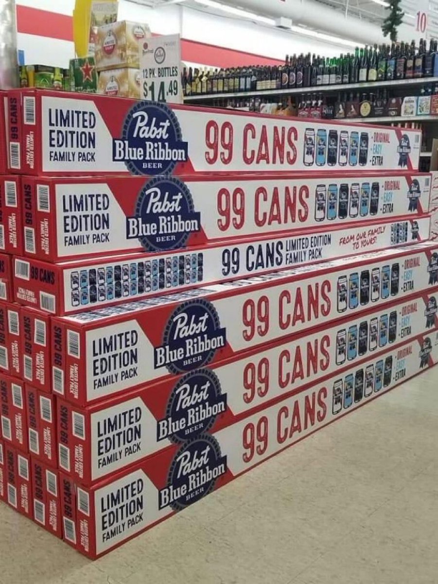 “John, this is an intervention. You have a drinking problem.”

“That’s bullshit, I only buy one case of beer a week.”

“We know that.”