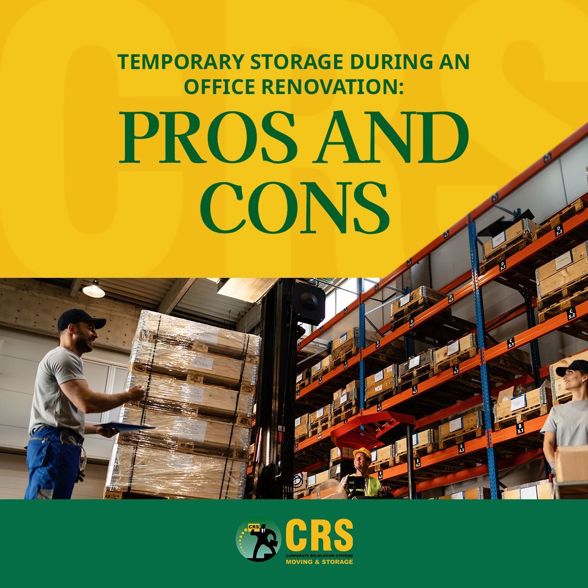 During your office renovation, you may consider getting temporary storage. Read about the pros and cons of this solution on our blog: buff.ly/3QQFGSb 

#OfficeLiquidation #OfficeStorage #OfficeMove #NYCMovers #CorporateMovers #NYCBusinessMovers #NYC #BusinessMovers