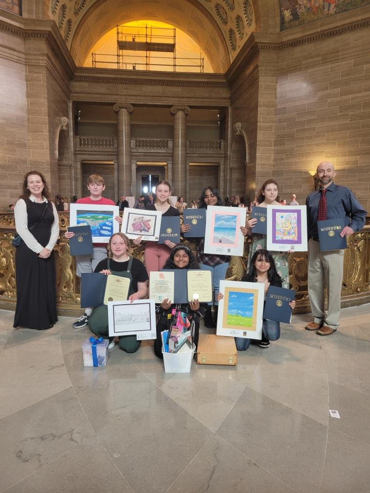 This March, student artwork from across the Wentzville School District was celebrated and showcased as part of National Youth Art Month. Read the full story here: bit.ly/wsdYAM24 #WeAreWentzville