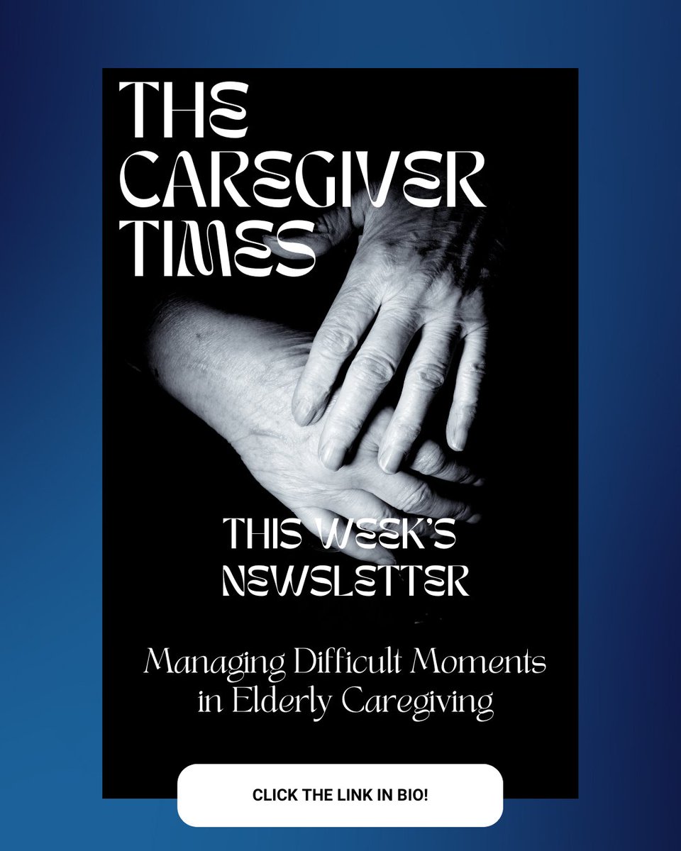 This Week's Newsletter - Managing Difficult Moments In Elderly Caregiving 

🔶Subscribe To Our Weekly Newsletter - l8r.it/zQMa
⁠
⁠
#Caregivers #Caregiving #Alzheimers #unpaidcarers #caring #dementia #selfcare #respitecare #caregiverlife #caregiverjourney #newsletter