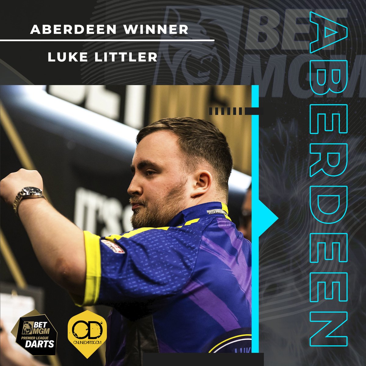 Littler does it again 🏆🏆🏆🏆 ☢️ Luke Littler wins his 4th Premier League night in Aberdeen as the superstar dominates the Premier League 🔥🔥