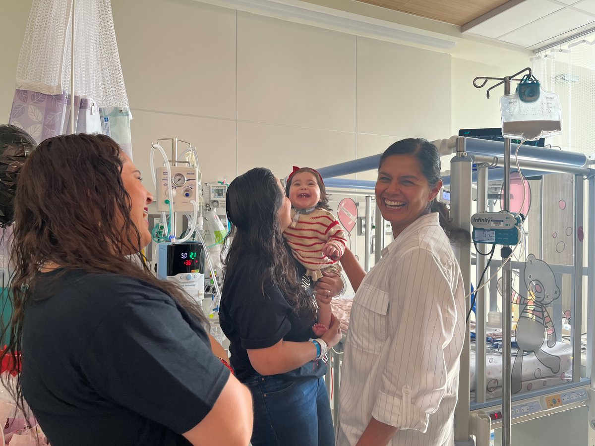 Regina De La Rosa graduated from NICU at our Women’s & Children’s Hospital - just in time for Mothers' Day! This cutie was born with an abnormality affecting her trachea. She will be back for another surgery, but the future looks bright for the happy baby & her very proud moms.