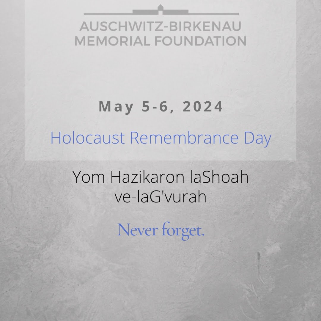 Today, we observe Yom HaShoah, Holocaust Remembrance Day. #YomHashoah #HolocaustRemembranceDay