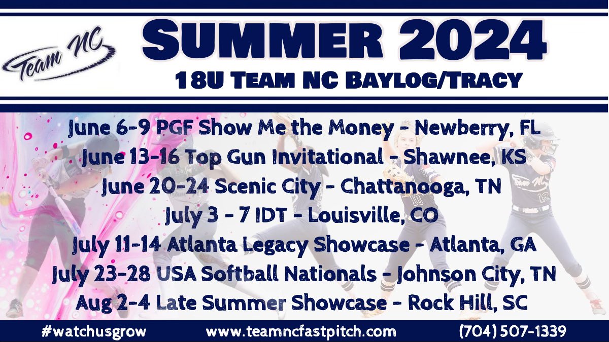 We are looking for an OF in the '25/'26 class. Talented & fun group of young ladies. If you're interested feel free to reach out! Roster & Summer schedule below ⬇️ 🥎 
#watchusgrow
