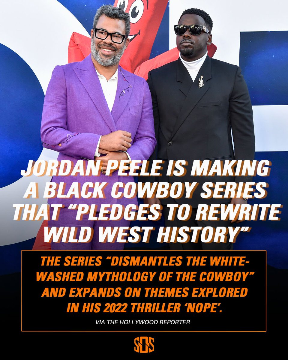 𝙂𝙞𝙙𝙙𝙮 𝙪𝙥! 🐎

Jordan Peele is making a new cowboy series! 🤠