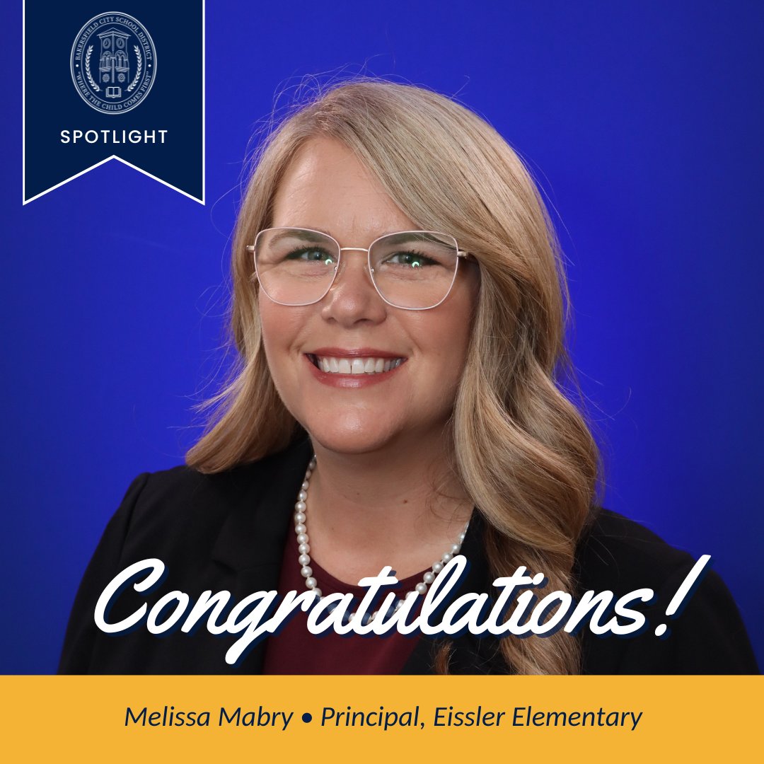 Please join us in congratulating Melissa Mabry on her appointment to Principal of Eissler Elementary! *** Por favor, únanse a nosotros para felicitar a Melissa Mabry por su nombramiento como Directora de la Escuela Primaria Eissler.