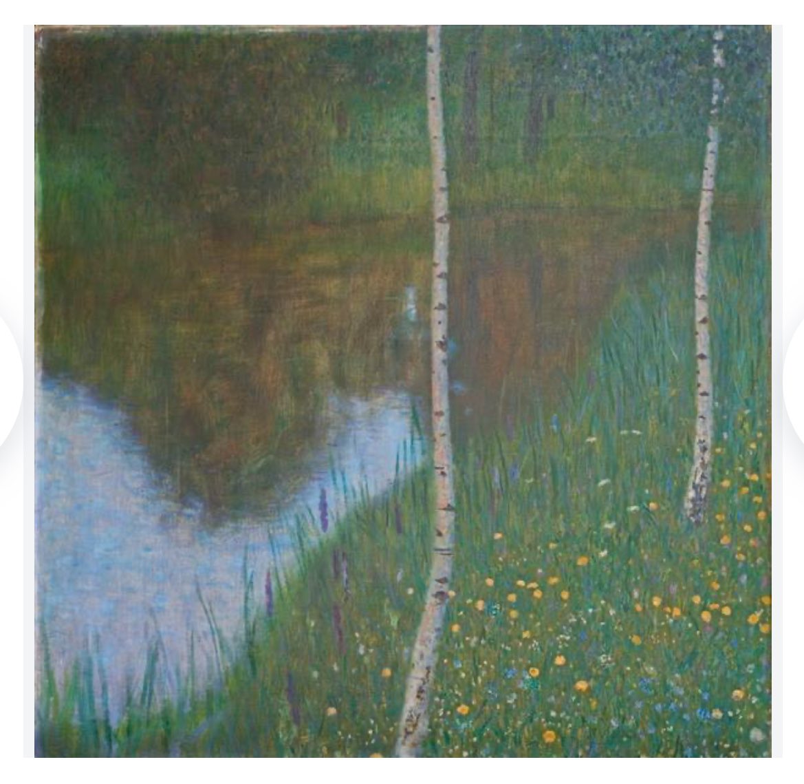 Lakeside with Birch Trees
Gustav Klimt • 1901