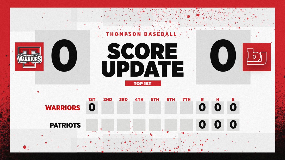 Thompsonbaseba1's tweet photo. T1 | No runs, no hits, no errors and 1 runner left on base
#3mas https://t.co/0baFimoflh