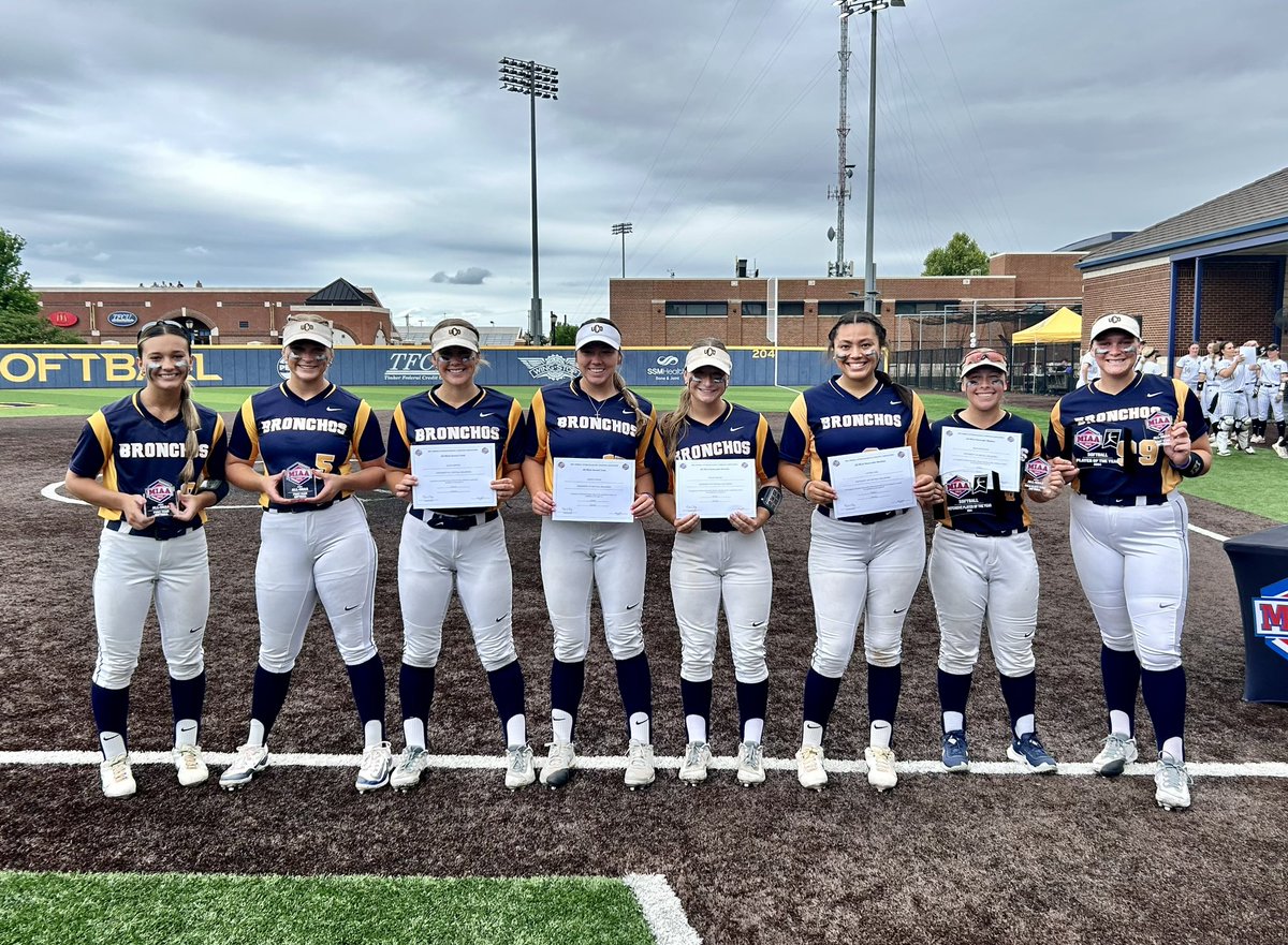 𝘾𝙊𝙉𝙂𝙍𝘼𝙏𝙐𝙇𝘼𝙏𝙄𝙊𝙉𝙎 to our All-MIAA recipients from <a href="/UCOSoftball/">UCOSoftball</a> 🏅👏

Rylee Lemos – First Team Outfielder
Emily Deramus – First Team Shortstop 
Jacee Minter – Second Team Outfielder
Jordyn Pipkin – Second Team Pitcher
Rylee Anglen – Honorable Mention Second Baseman
