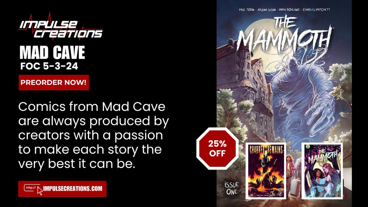 You know by now that Mad Cave only publishes the good stuff so don't let this week's preorders pass you by! @MadCaveStudios impulsecreations.com/collections/pr…