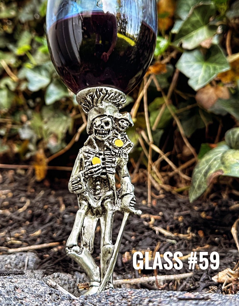 #wineglassselectionoftheevening 🍷 Glass #59 We’ve been watching #blacksails so I was influenced to use my #pirate glass! #aye #ayeaye #ayematey #enjoywine  #wineglass #wineglasscollection #winelover #winolicious #wineoclock #wine #winetime #winenot #winelove #cheers #vino