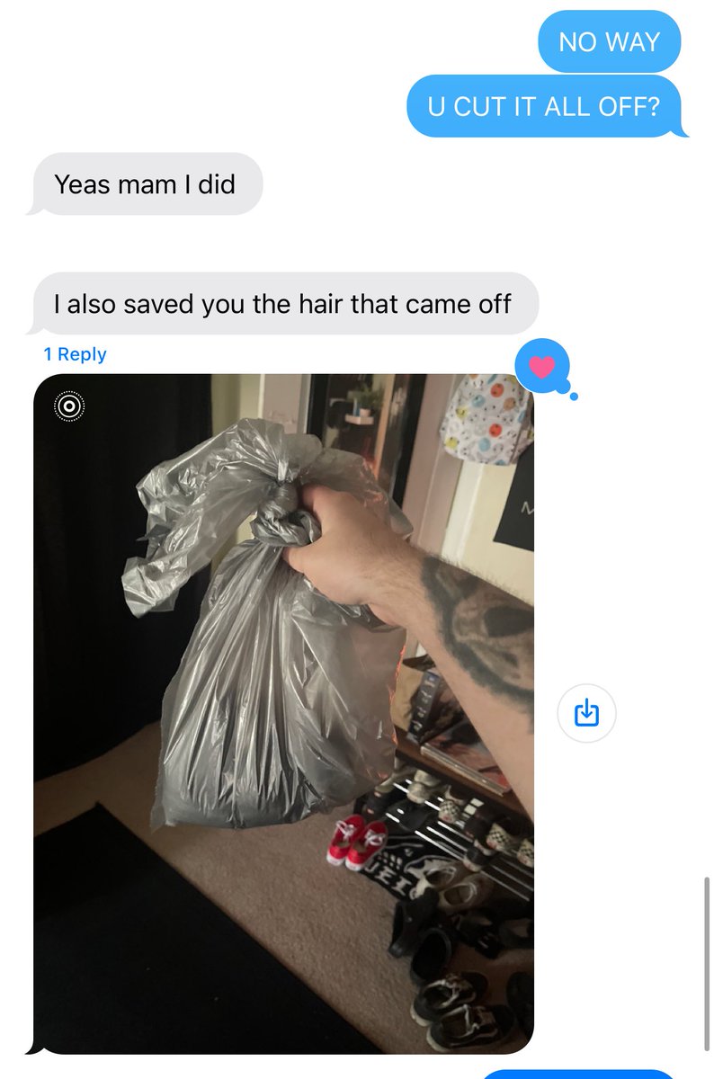 bf shaved his head