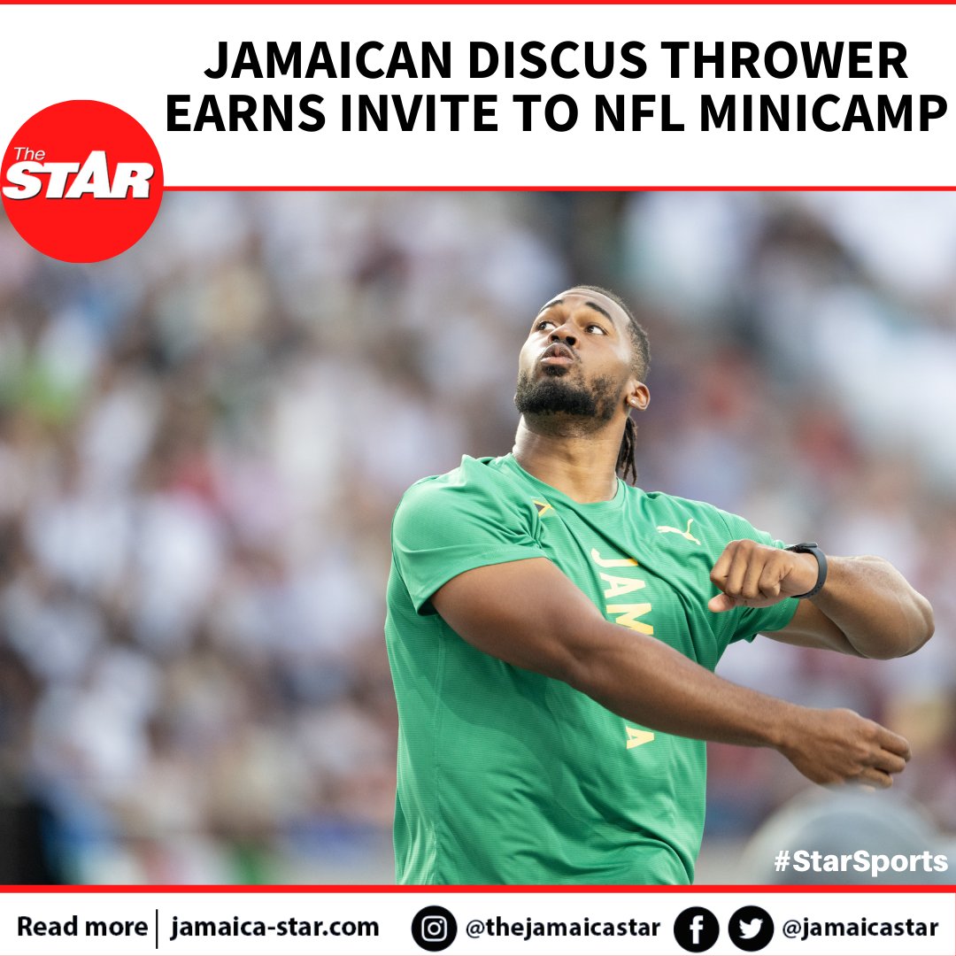 #StarSports: Jamaican discus thrower Roje Stona has been invited to a rookie minicamp hosted by National Football League (NFL) outfits Green Bay Packers as he begins his quest of playing professional American football.

READ MORE: tinyurl.com/4b65w2b6