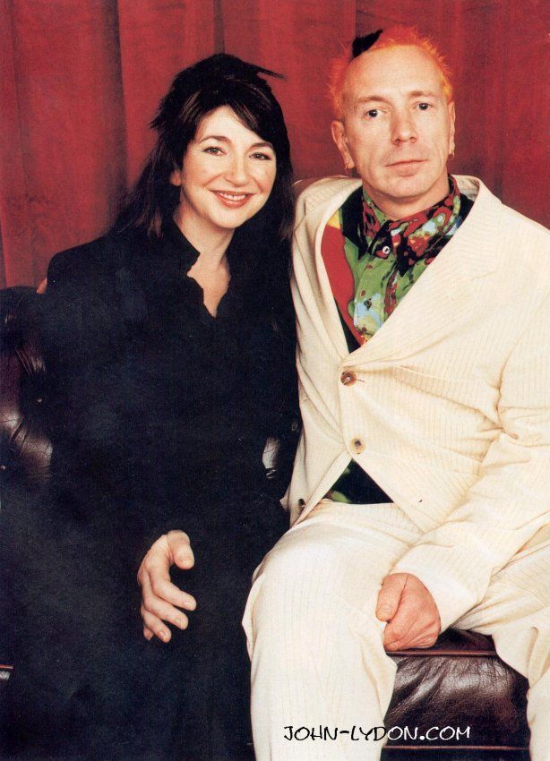 Love this photo of Kate Bush and Johnny Lydon RS