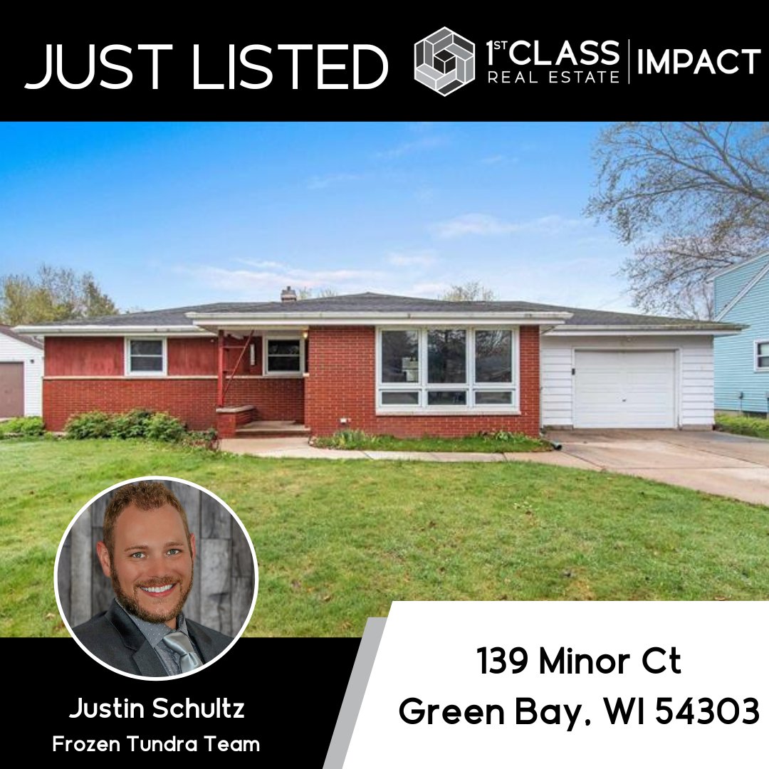 JUST LISTED - Green Bay, WI - $189,900

This 3 Bedroom, 1 Bath Ranch is waiting for you!  #justlisted #1stclassimpact #greenbayrealestate #1stclassrealestate #frozentundrateam