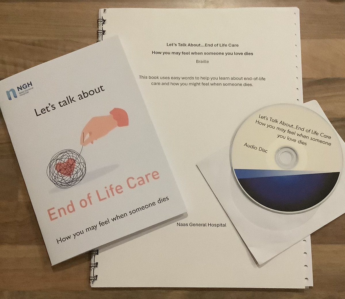 NGH coproduction with @NghSearch on an easy read booklet sharing about dying, death & bereavement of a loved one to persons with intellectual disabilities.

@nghsearch interns guided us in the use of language for this tender discussion.

Also available in braille & as an audio 1/