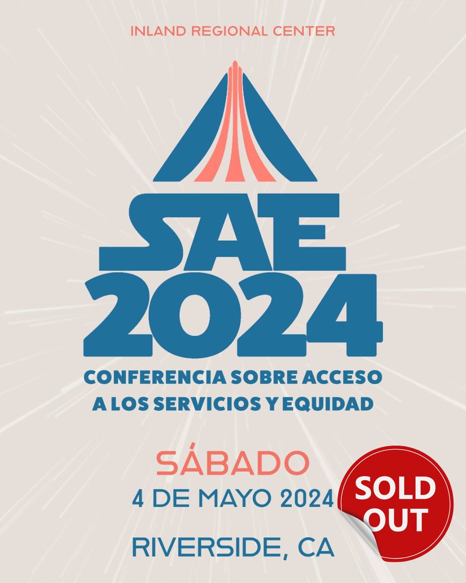 ¡La Conferencia de Acceso y Equidad del IRC 2024 está agotada! Solo se admitirán asistentes registrados con confirmación. No se aceptarán ingresos sin previo aviso el día del evento. ¿Preguntas? Email community@inlandrc.org. ¡Nos vemos el sábado! #ConferenciaEquidadIRC 🌟