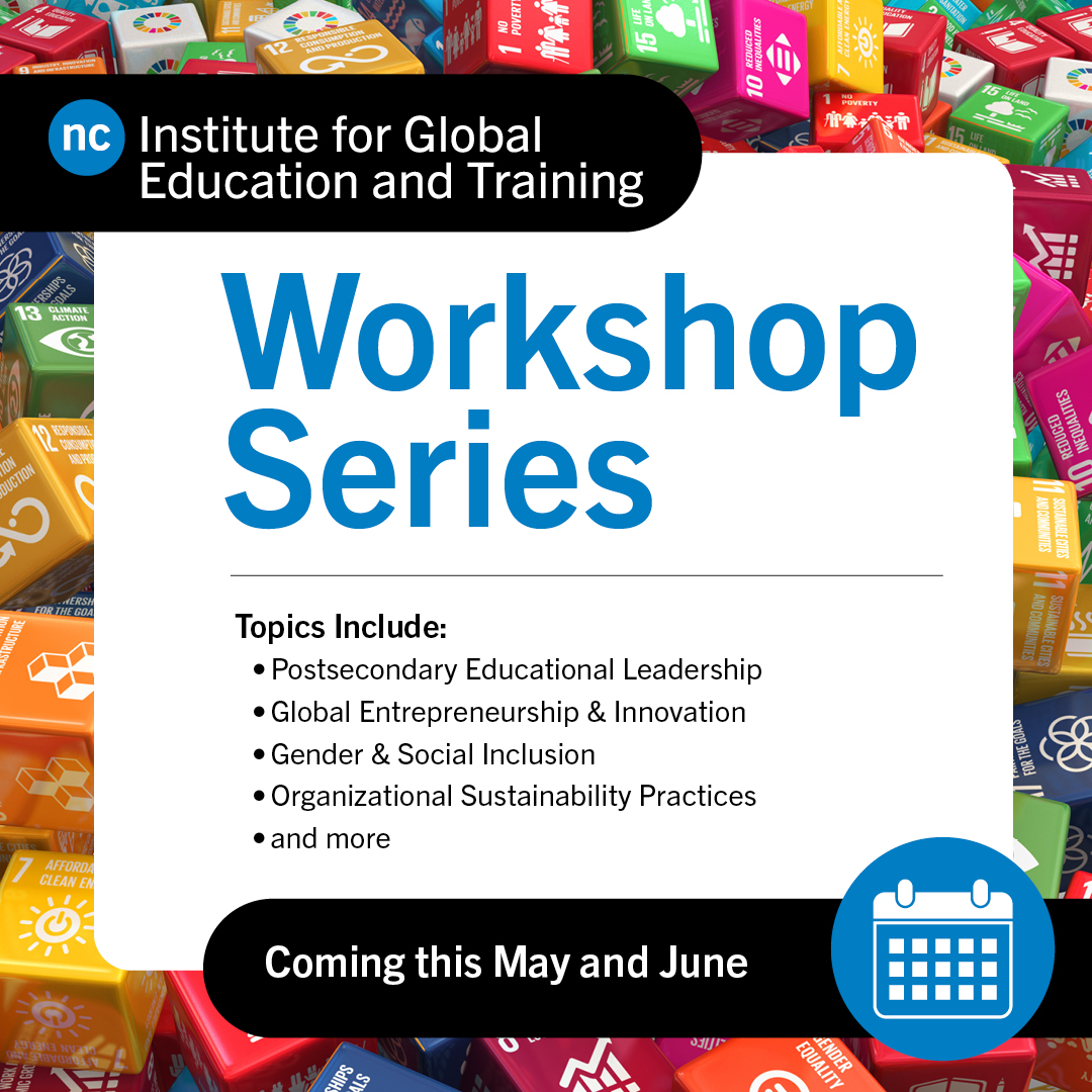 We're thrilled to announce the launch of NC’s Institute for Global Education & Training, uniting expertise worldwide to inspire sustainable change. Join our virtual workshop series to enhance skills and connect with leaders ⤵️ ncglobal.ca/workshops