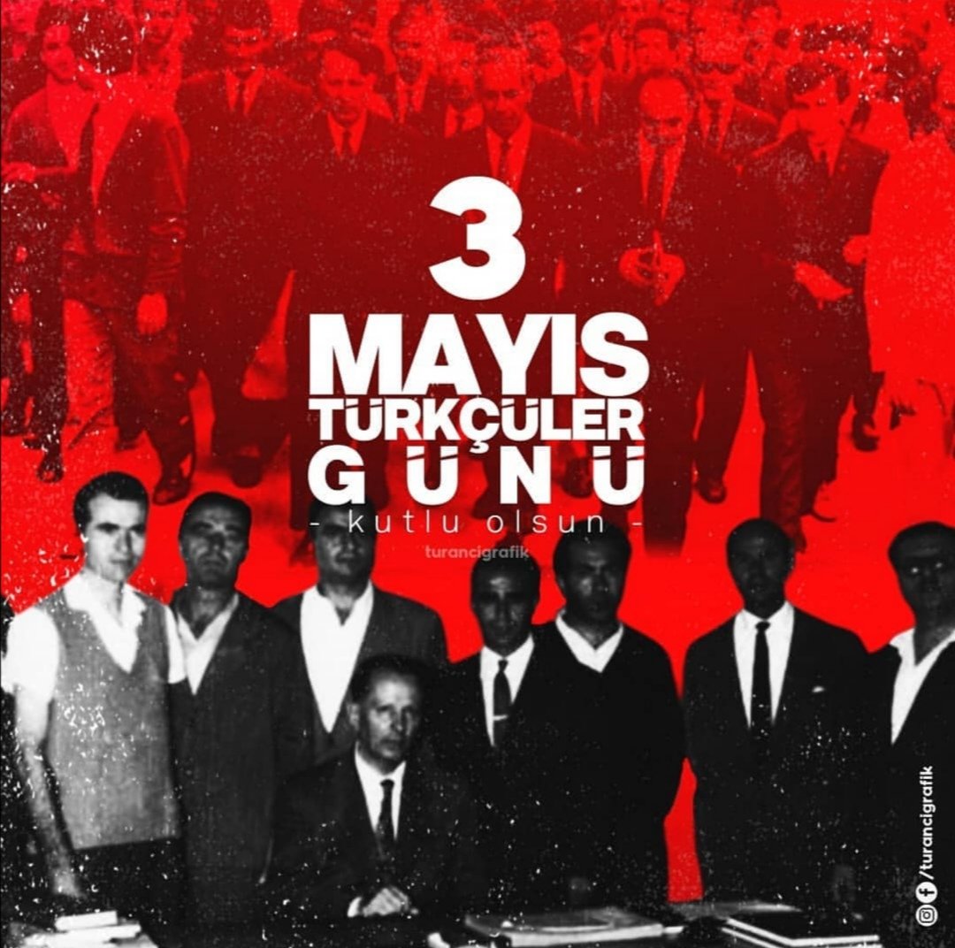 '3 Mayıs bir bayram değildir. Milli şuurun ayaklanmasıdır.'

H. Nihal Atsız

#3MAYISTÜRKÇÜLERGÜNÜ