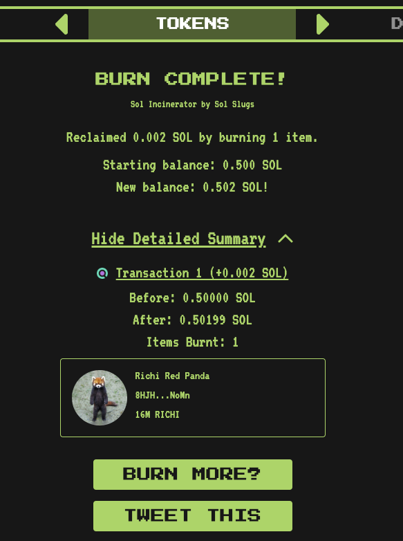 RichiRedPanda's tweet photo. 16M burned on to the next? https://t.co/vjXCZR99Dm