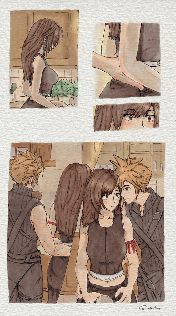 celartzee's tweet image. ☁️: Happy Birthday, Tifa.
#FF7R #Cloti #クラティ #fanart #FF7