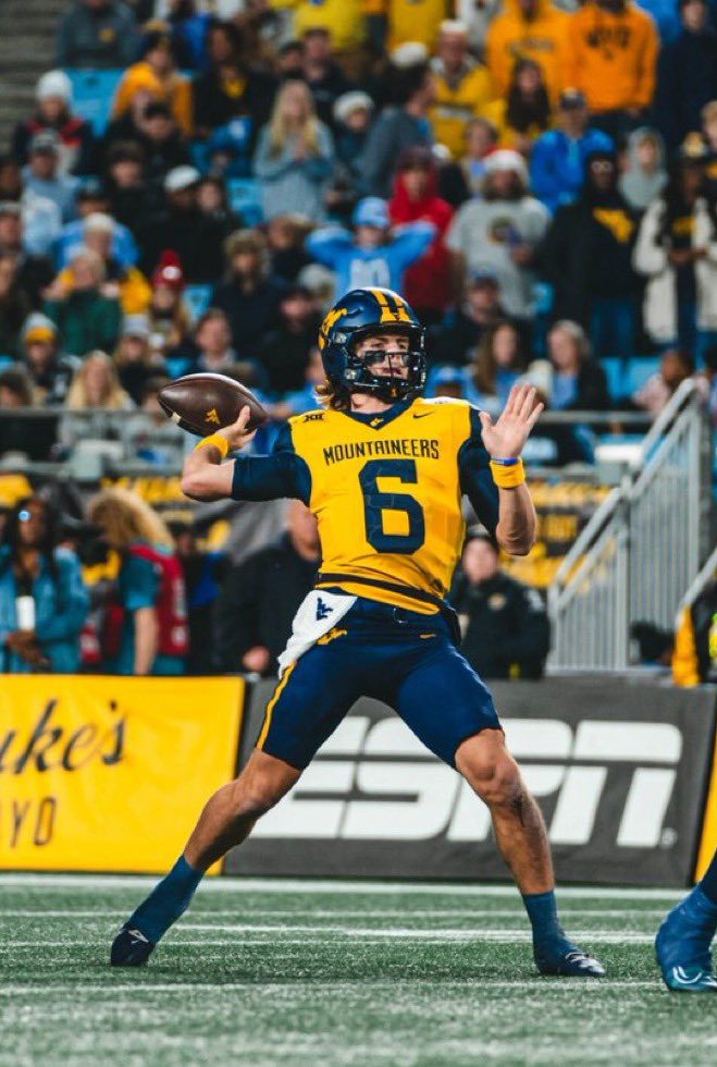 Actress Sydney Sweeney reveals in recent interview that her favorite CFB player is WVU star Garrett Greene

“He just has a certain aura to him and the way he plays” the Hollywood star said “He’s just so fun to watch and it’s hard to imagine anyone in the Big12 competing with him”