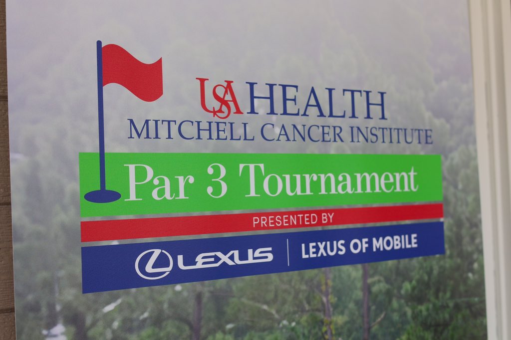 ⛳️ We are proud to be one of the many great sponsors at today’s @USAMCI Par 3 tournament! The mission of the Mitchell Cancer Institute is to discover, develop and deliver innovative solutions to improve cancer outcomes.