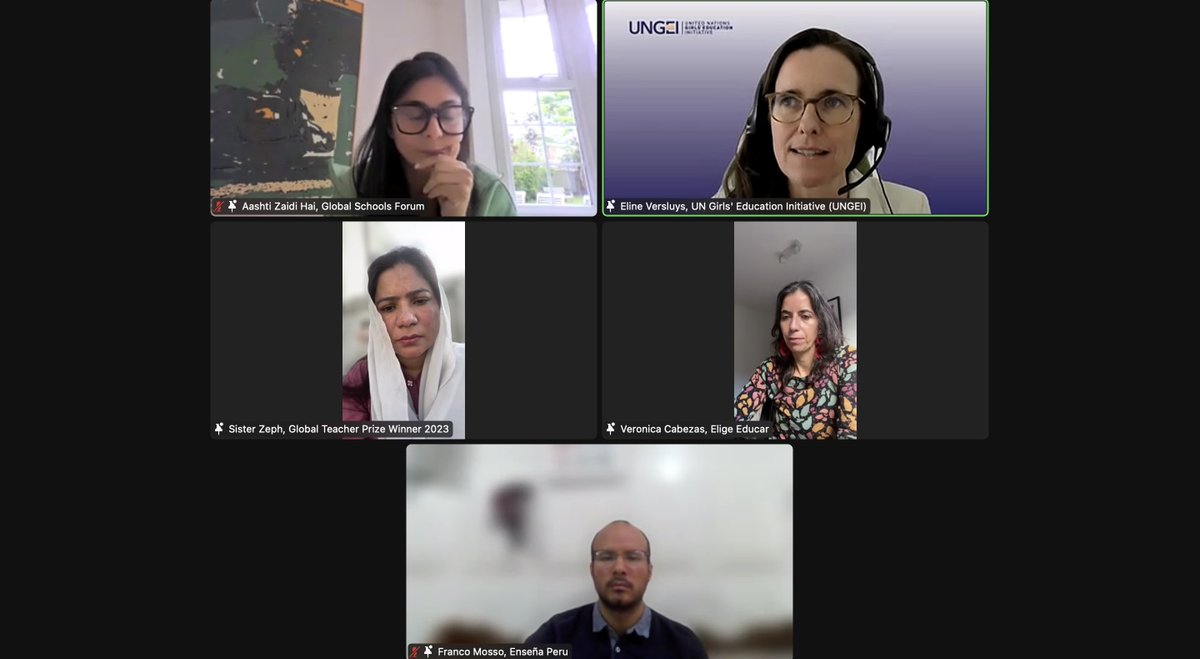 'The lack of #women in #school leadership is related to #socialnorms that limit women to other specific roles. We need to look at those broader norms if we want to address the issue of school #leadership!'— UNGEI Education Manager @ElineVersluys at the @gschoolleaders webinar🚀