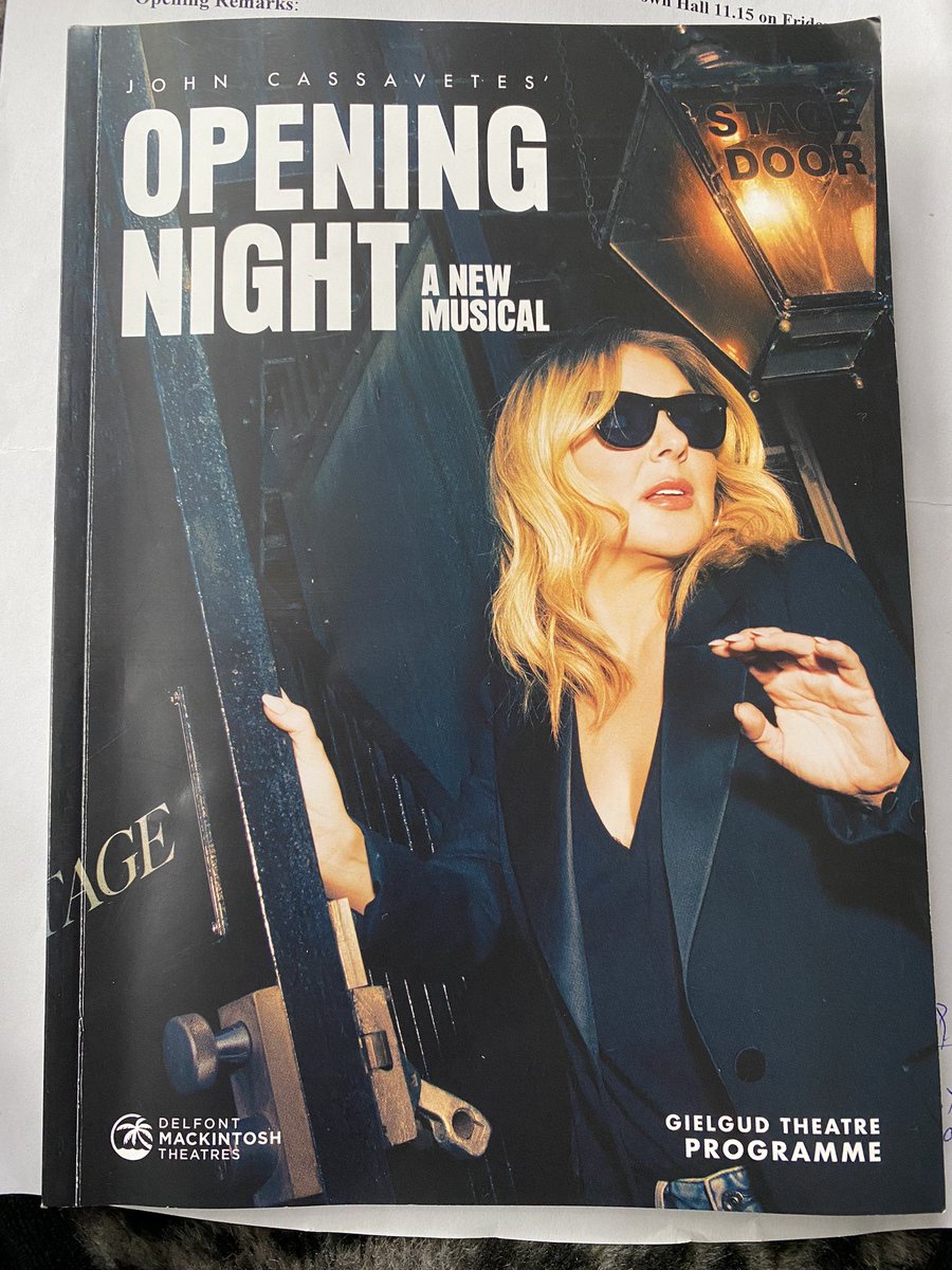 The critics were savage but i enjoyed it! @sheridansmith9 is so good, gives her all with total commitment. Yes its a bit muddled but that complexity is interesting. Back-stage and show-biz @OpeningNightUK @rufuswainwright @GielgudTheatre @CamMackLtd  @shirahaas  was lovely