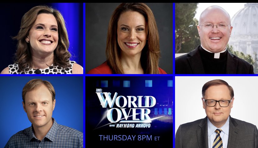 Big @WorldOverLive w/ @RaymondArroyo TONIGHT: @TudorDixon and @mercedesschlapp on the Presidential race and RFK’s run. Chaplain at Columbia U. @FrRogerLandry on the cross country protests @toddstarnes on his new book And @nahlsten, CEO of the Abide App. @EWTN 8pm E