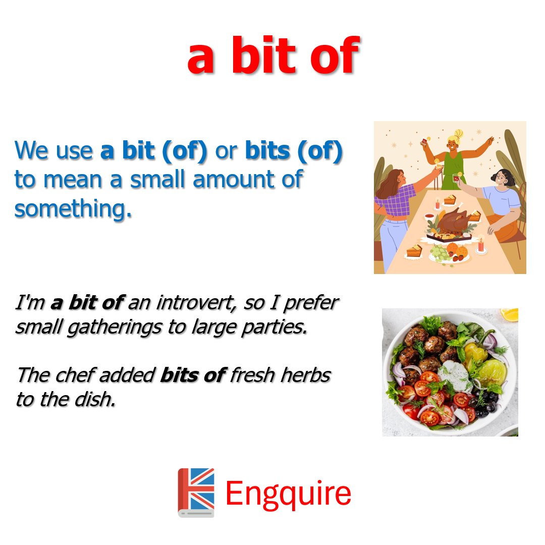a bit of #LearnEnglish