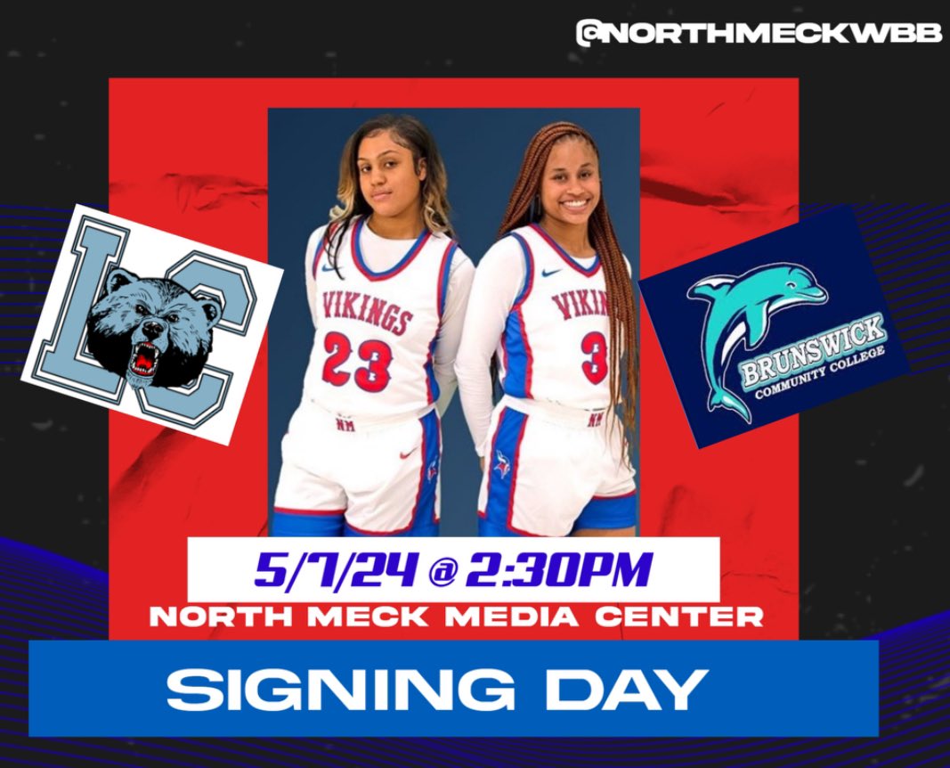 🏀Please join us North Meck family and friends for the Women’s Basketball signing day!!🏀