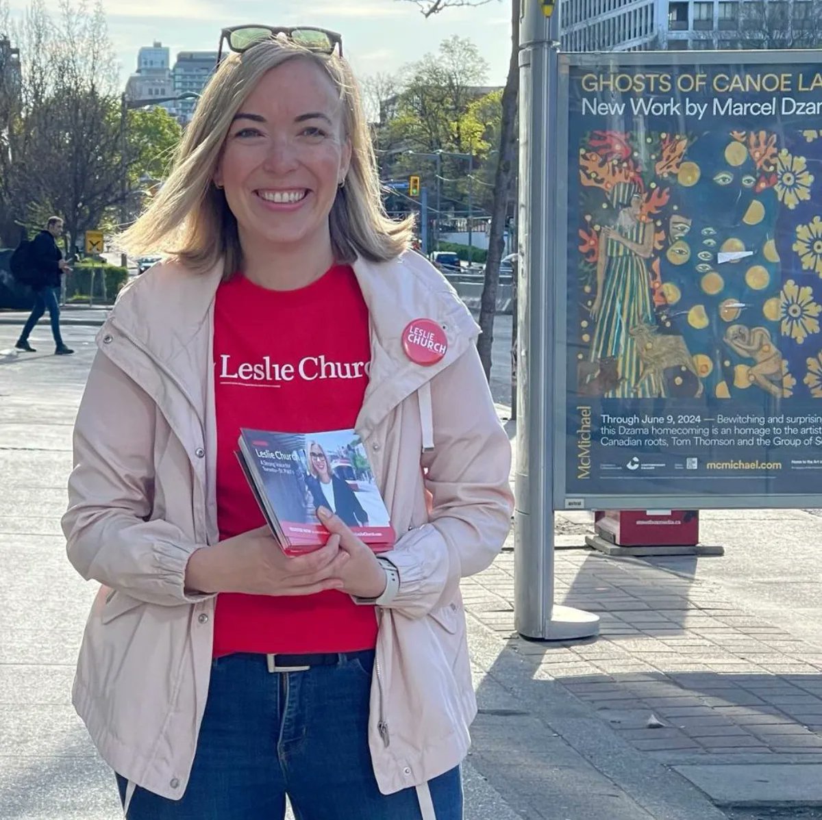 Day 1 morning subway canvass! Couldn't have asked for a better spring day to hit the pavement and a chat with some St. Paul's residents starting their morning! ☀️ #TorontoStPauls