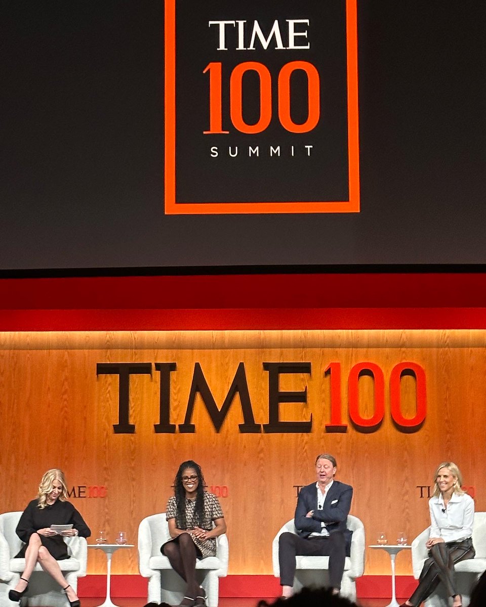 Thrilled to be at the TIME100 Gala and Summit celebrating the world’s most influential people. Thank you @TIME and CEO of TIME @jsibo for having us. 💯