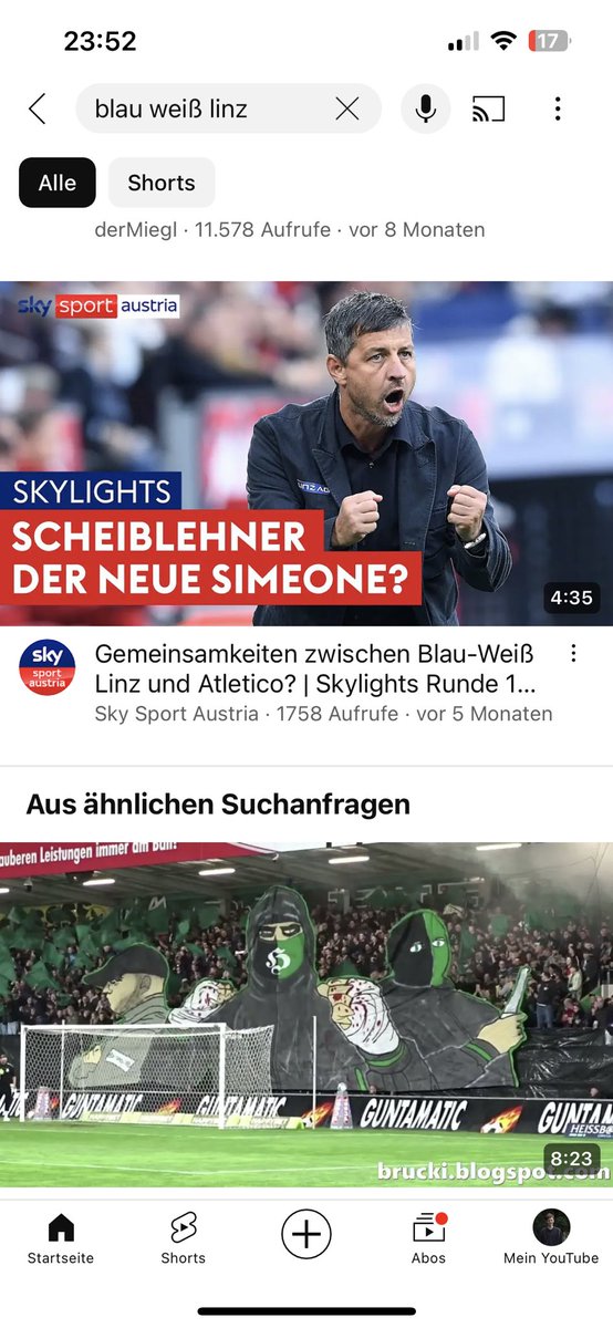 Sky Sport Austria war da was großen auf der Spur