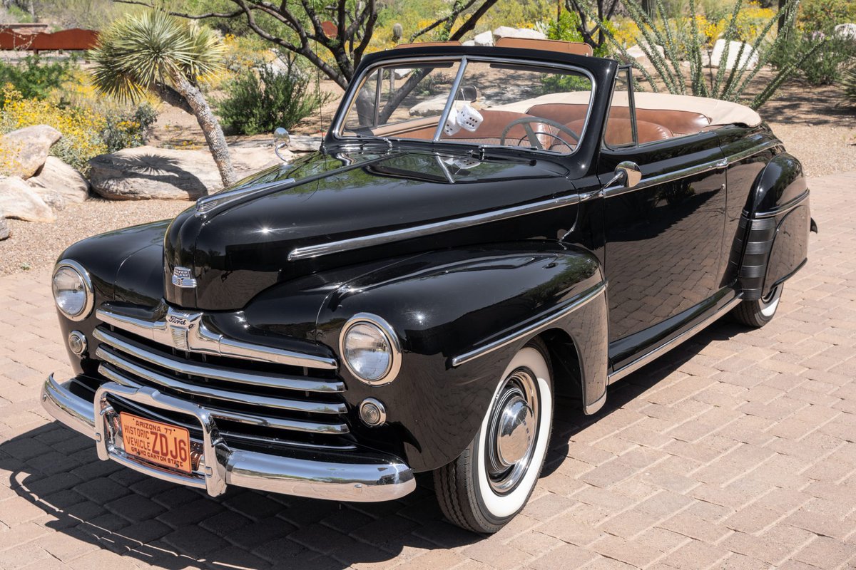 Now live at BaT Auctions: 1947 Ford Super Deluxe Convertible. bringatrailer.com/listing/1947-f…