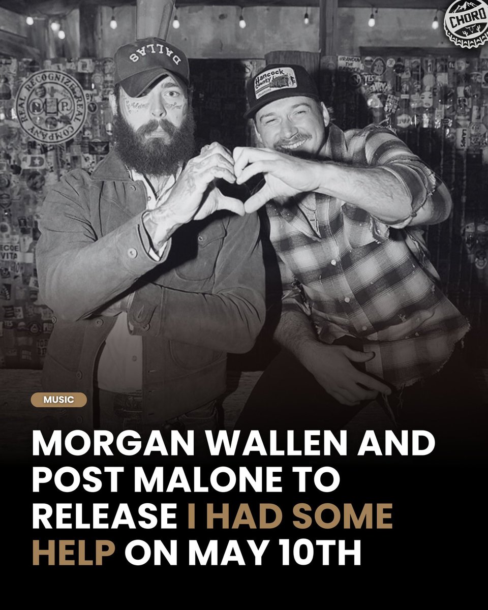 Its official. “I Had Some Help” out next Friday, 5/10.

@MorganWallen @PostMalone