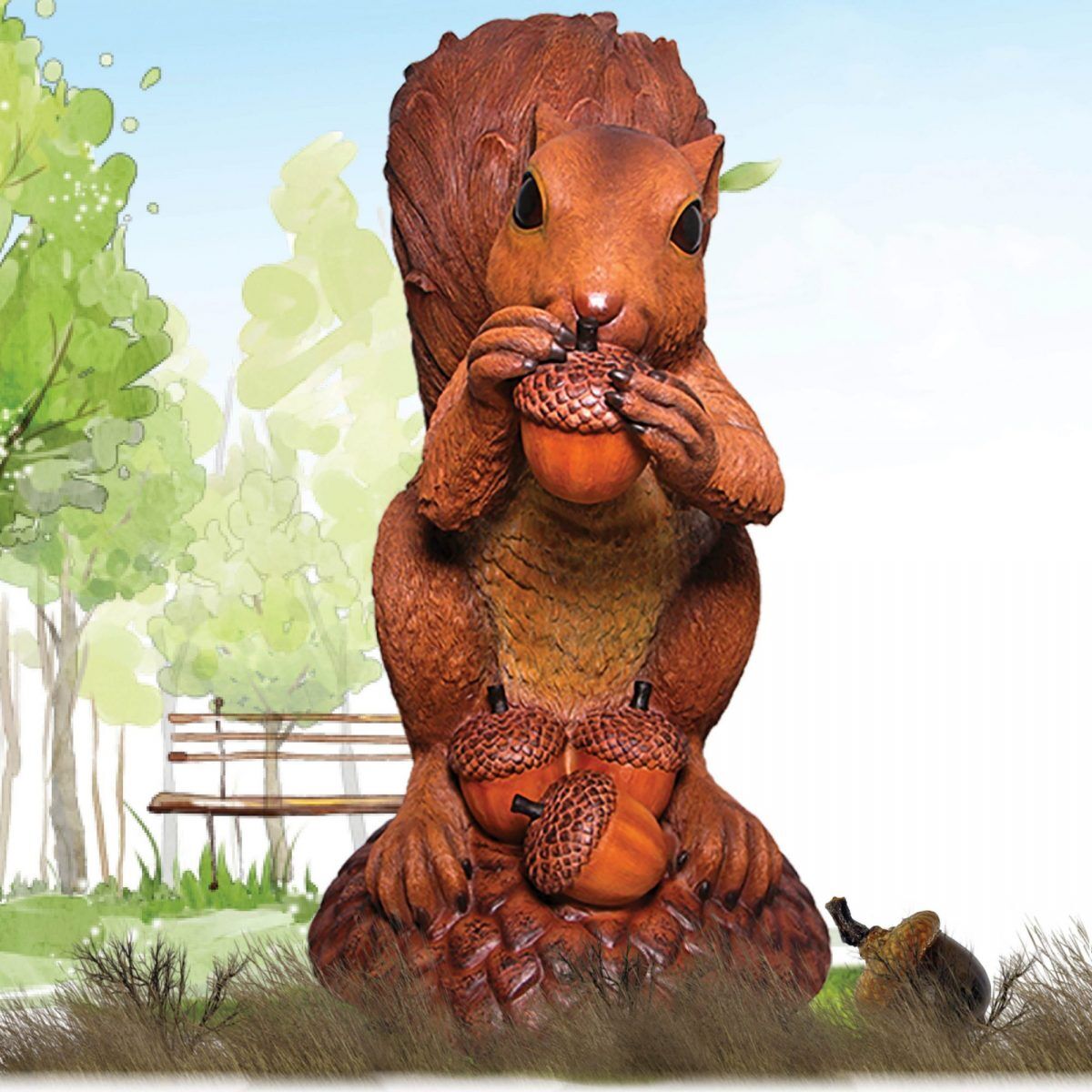 Meet ❝𝐖𝐢𝐫𝐫𝐚𝐥❞, a delightful giant squirrel statue standing nearly 5ft tall, skillfully hand-painted and ready to add a playful touch to your home, office, or retail space. 🎨🐾

👉 bit.ly/49tAvOt

#ArtStatue #HomeDecor #GiantSquirrel #Natureworks #Sculpture