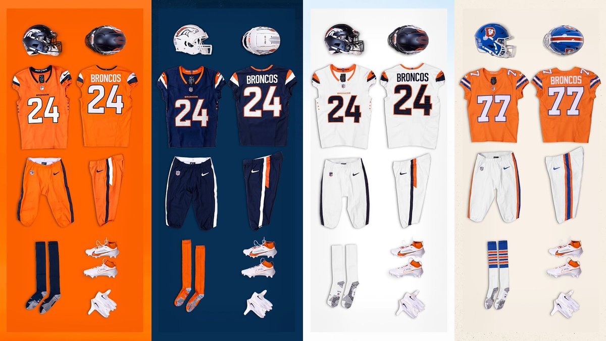 Sunset orange.
Midnight navy.
Summit white.
'77 throwbacks.

This is the Mile High Collection™️